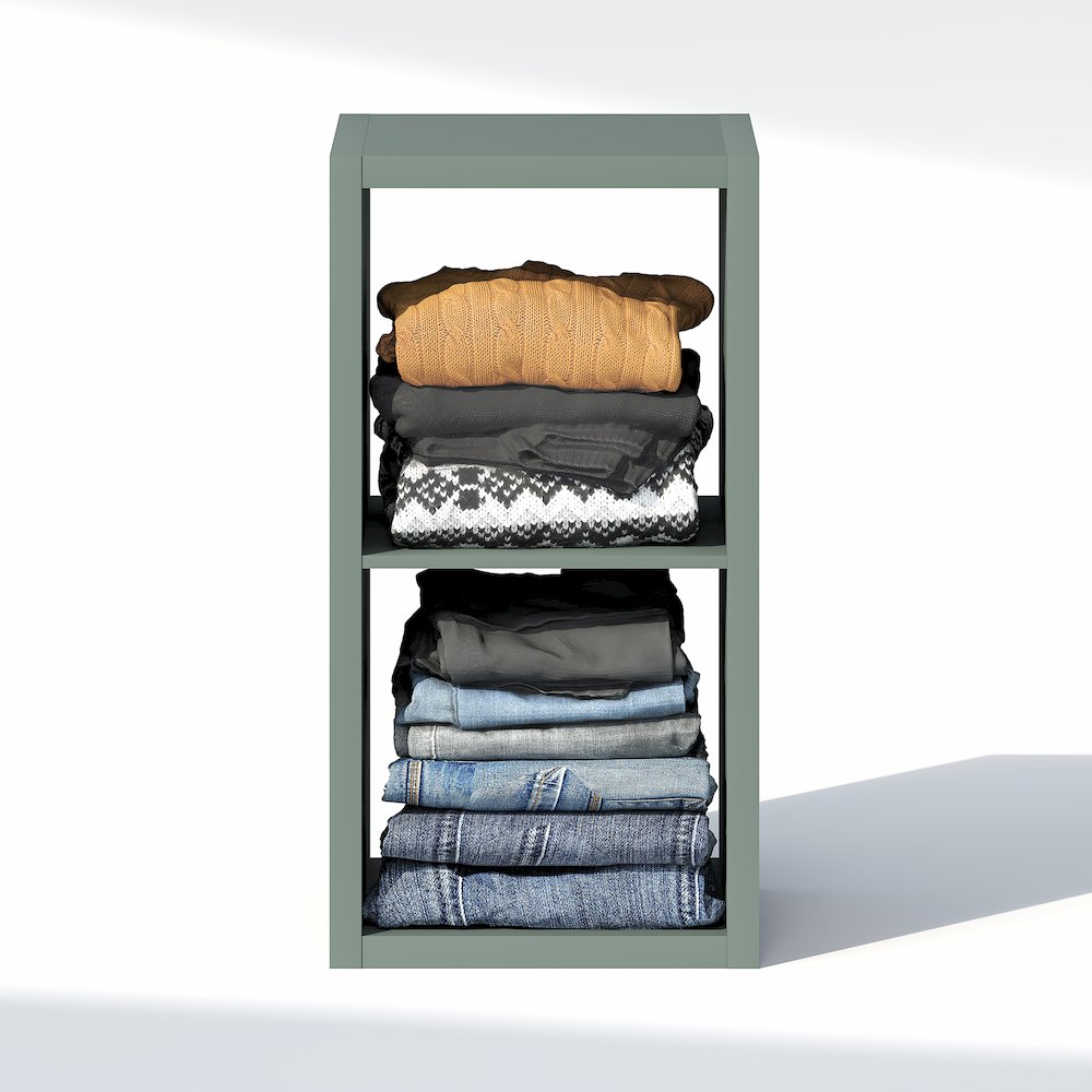 2-Cube Closet Organizer, Open Shelf Closet Storage, Extra Thick Frame. Picture 5