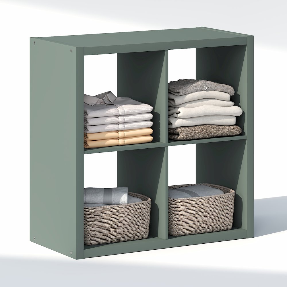 4-Cube Closet Organizer, Open Shelf Closet Storage, Extra Thick Frame. Picture 2