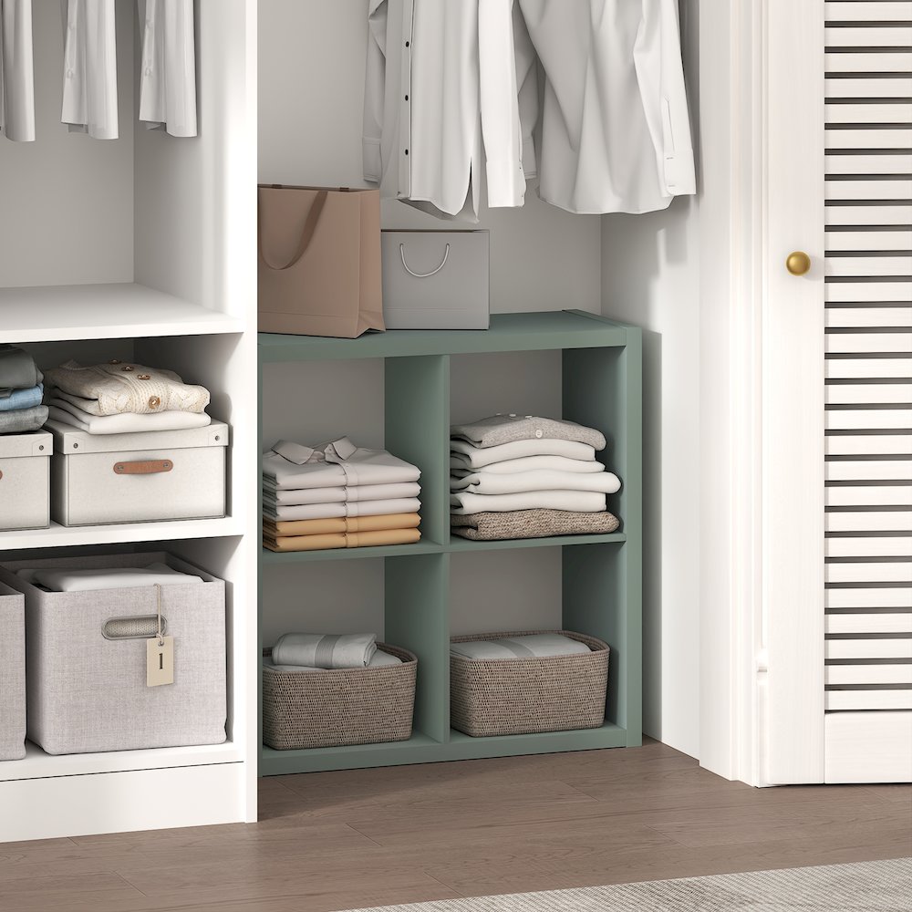 4-Cube Closet Organizer, Open Shelf Closet Storage, Extra Thick Frame. Picture 3