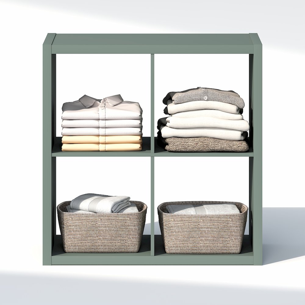 4-Cube Closet Organizer, Open Shelf Closet Storage, Extra Thick Frame. Picture 5