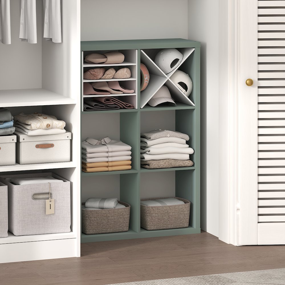 6-Cube Closet Organizer, Open Shelf Closet Storage, Extra Thick Frame. Picture 4
