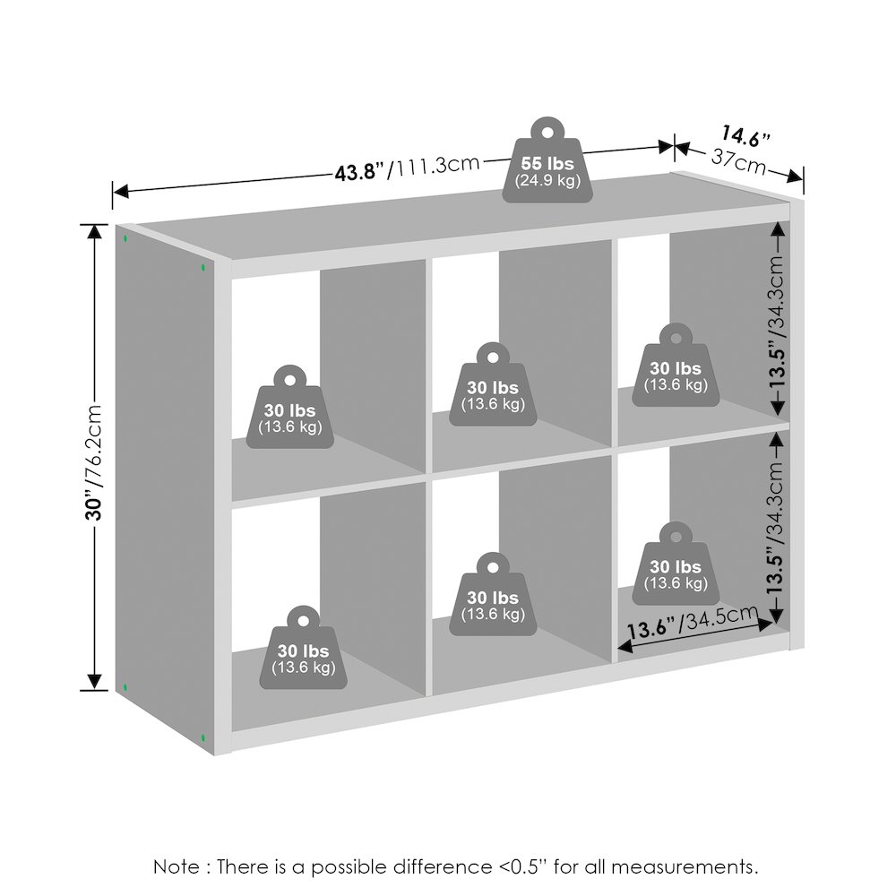 6-Cube Closet Organizer, Open Shelf Closet Storage, Extra Thick Frame. Picture 5