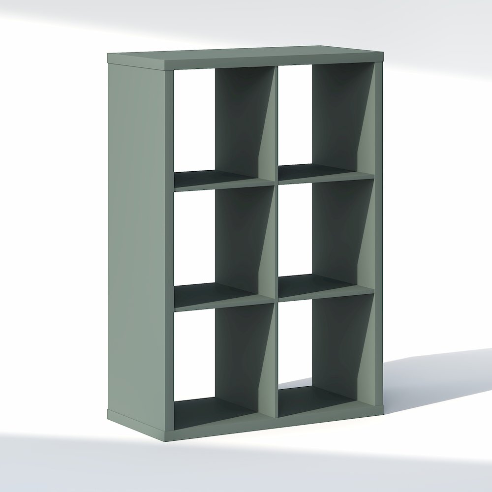 6-Cube Closet Organizer, Open Shelf Closet Storage, Extra Thick Frame. Picture 1