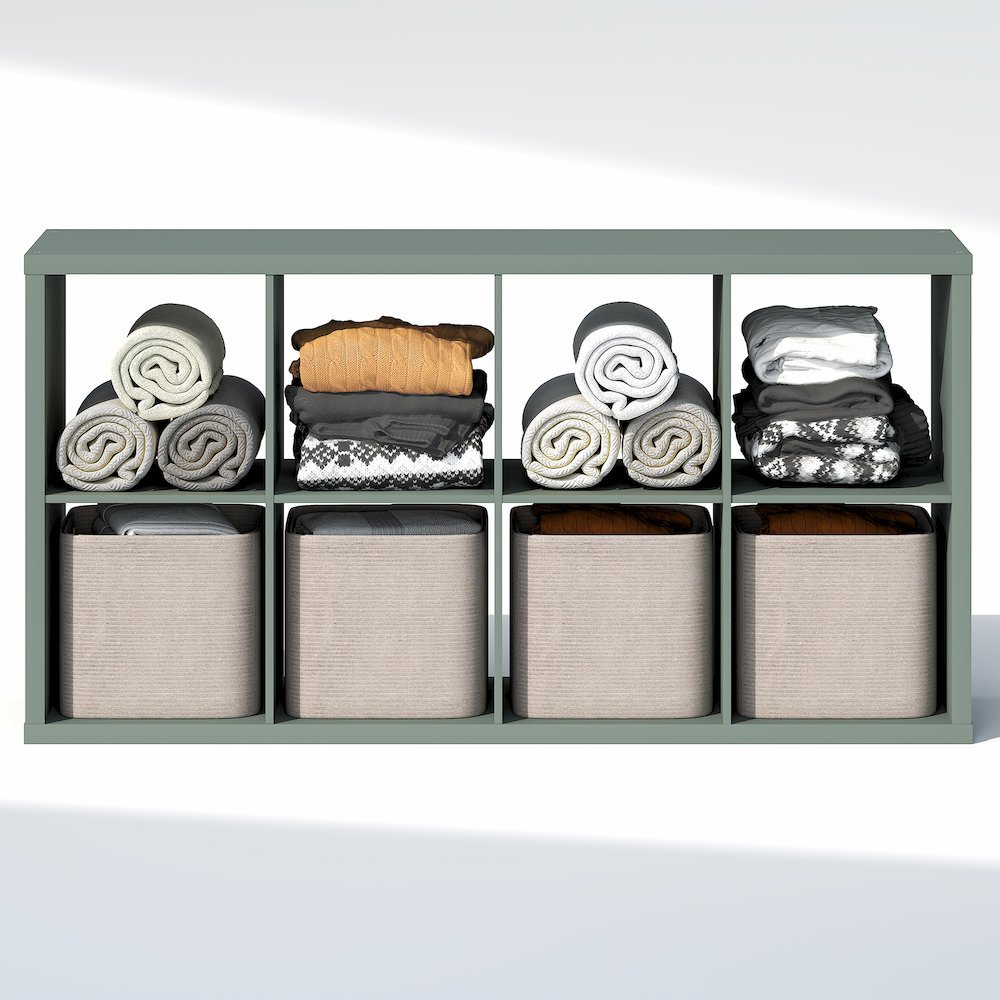 8-Cube Closet Organizer, Open Shelf Closet Storage, Extra Thick Frame. Picture 5