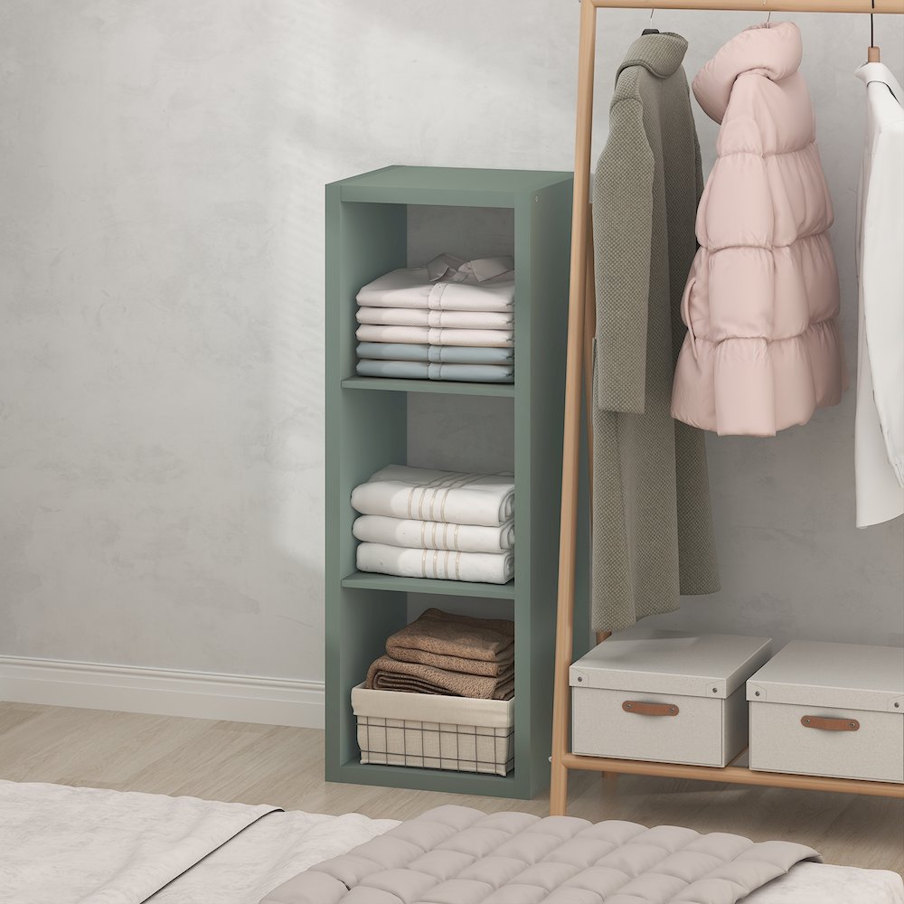3-Cube Closet Organizer, Open Shelf Closet Storage, Extra Thick Frame. Picture 3