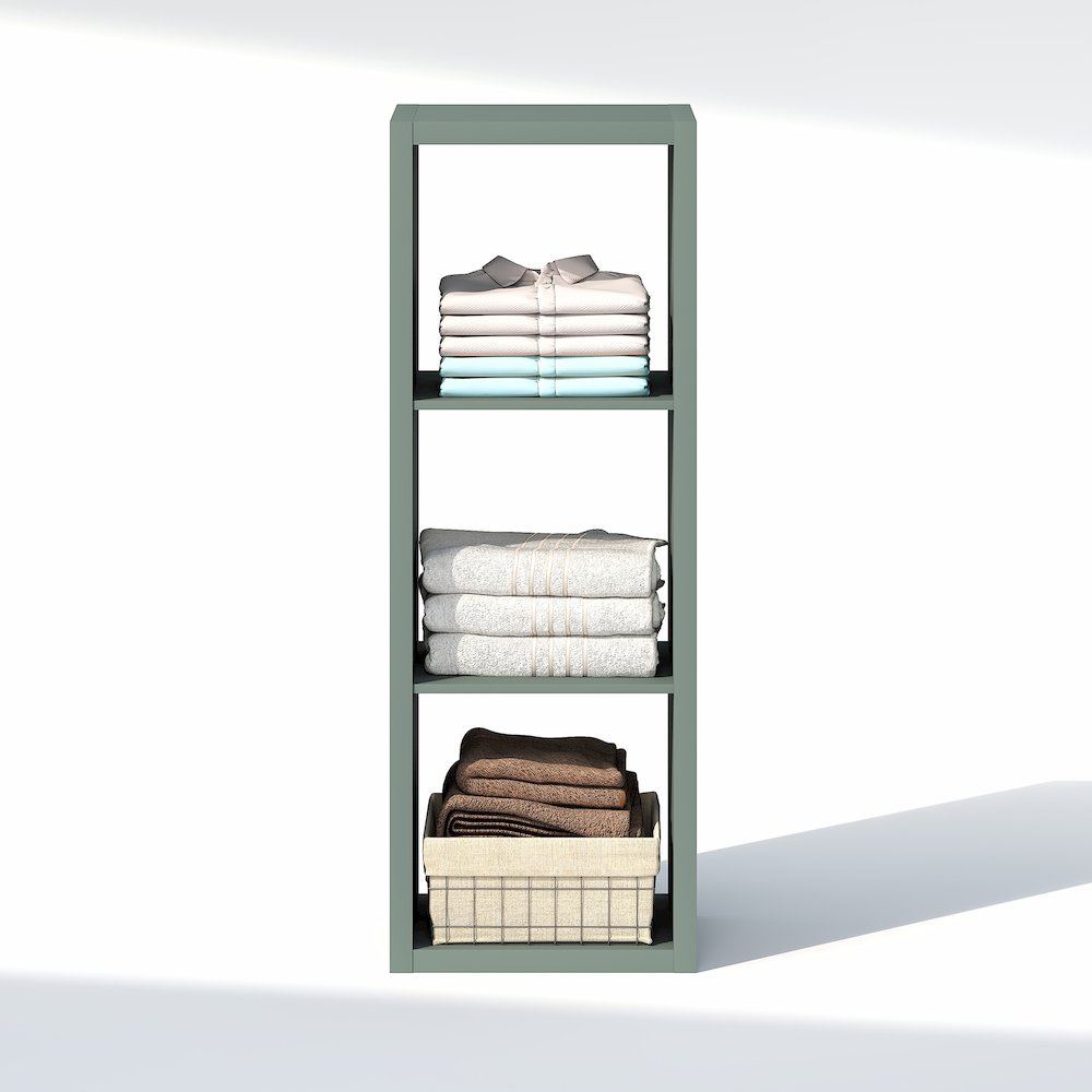 3-Cube Closet Organizer, Open Shelf Closet Storage, Extra Thick Frame. Picture 5