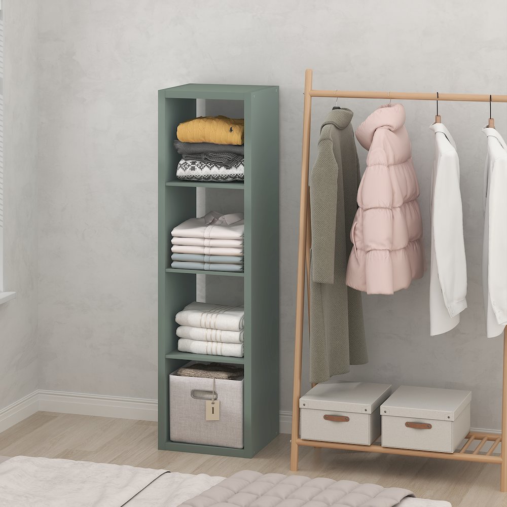 4-Cube Closet Organizer, Open Shelf Closet Storage, Extra Thick Frame. Picture 3