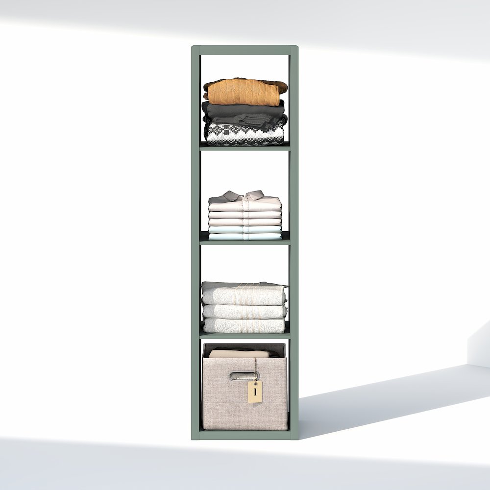 4-Cube Closet Organizer, Open Shelf Closet Storage, Extra Thick Frame. Picture 5
