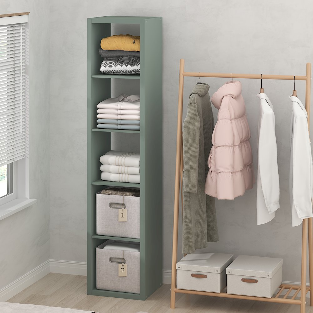 5-Cube Closet Organizer, Open Shelf Closet Storage, Extra Thick Frame. Picture 3