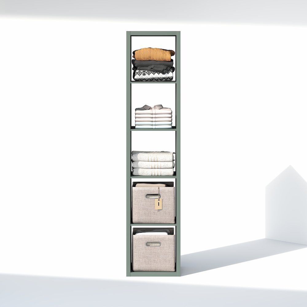 5-Cube Closet Organizer, Open Shelf Closet Storage, Extra Thick Frame. Picture 5