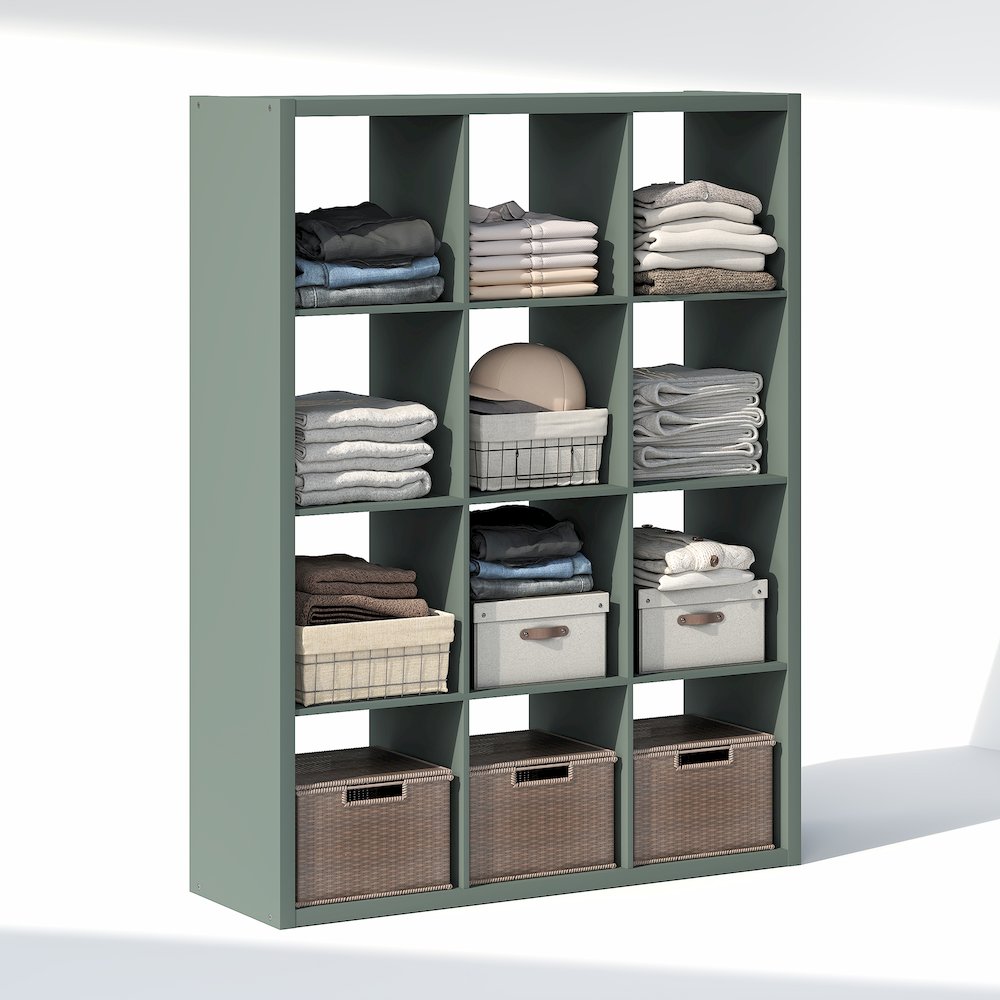 12-Cube Closet Organizer, Open Shelf Closet Storage, Extra Thick Frame. Picture 2