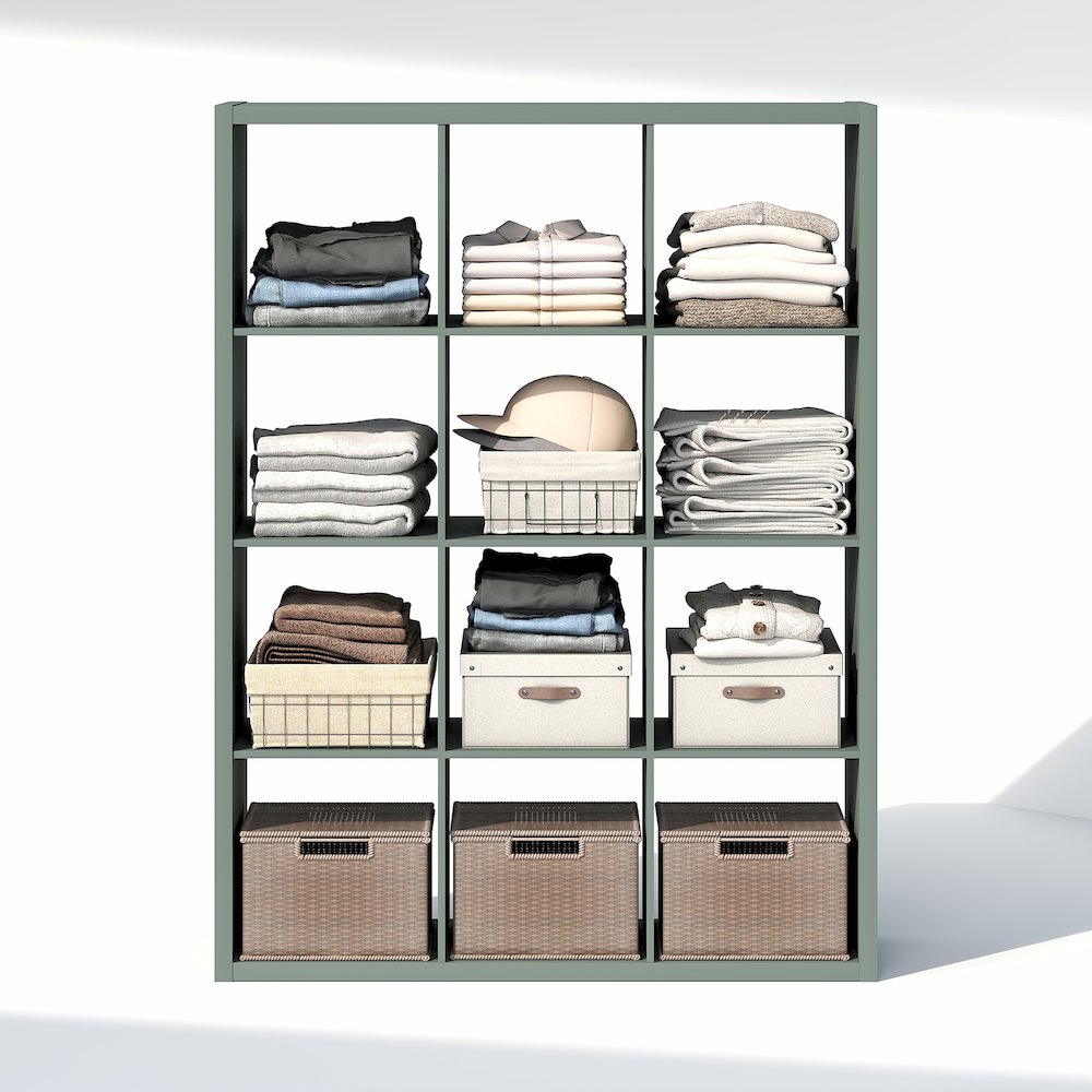 12-Cube Closet Organizer, Open Shelf Closet Storage, Extra Thick Frame. Picture 5