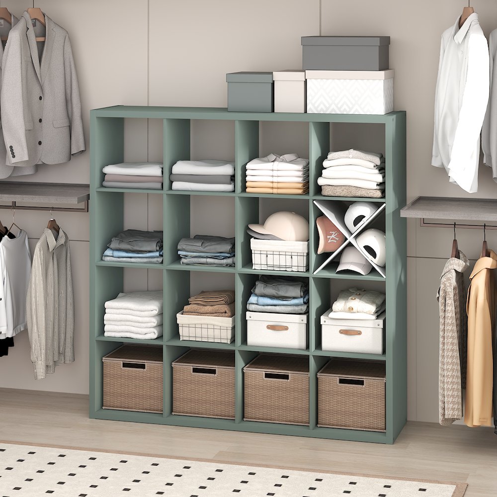 16-Cube Closet Organizer, Open Shelf Closet Storage, Extra Thick Frame. Picture 3