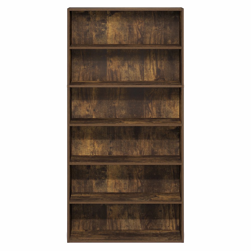 PASIR Book Shelf, 6-Tier Bookshelf with Open Storage Shelf, Standing Bookcase. Picture 2