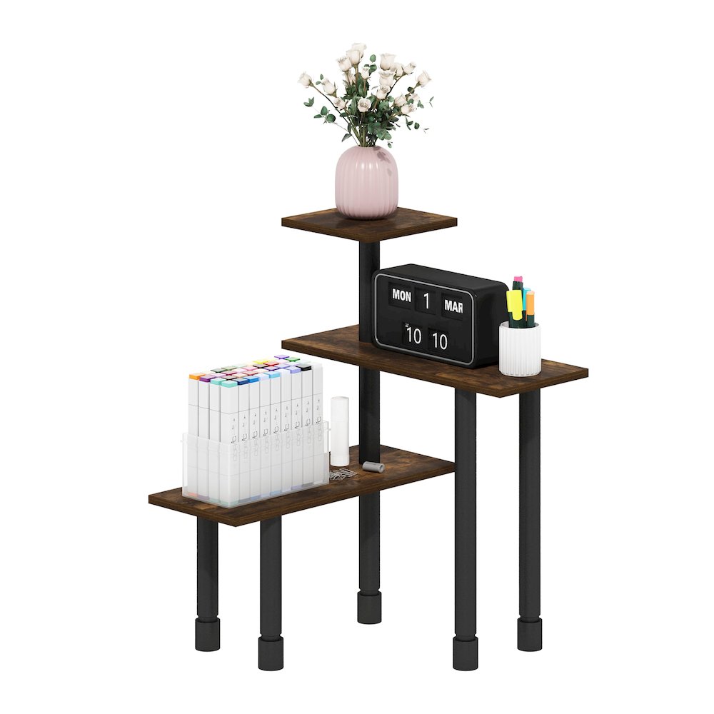 TURN-N-TUBE Corner Shelf, 3-Tier Countertop Corner Organizer. Picture 2