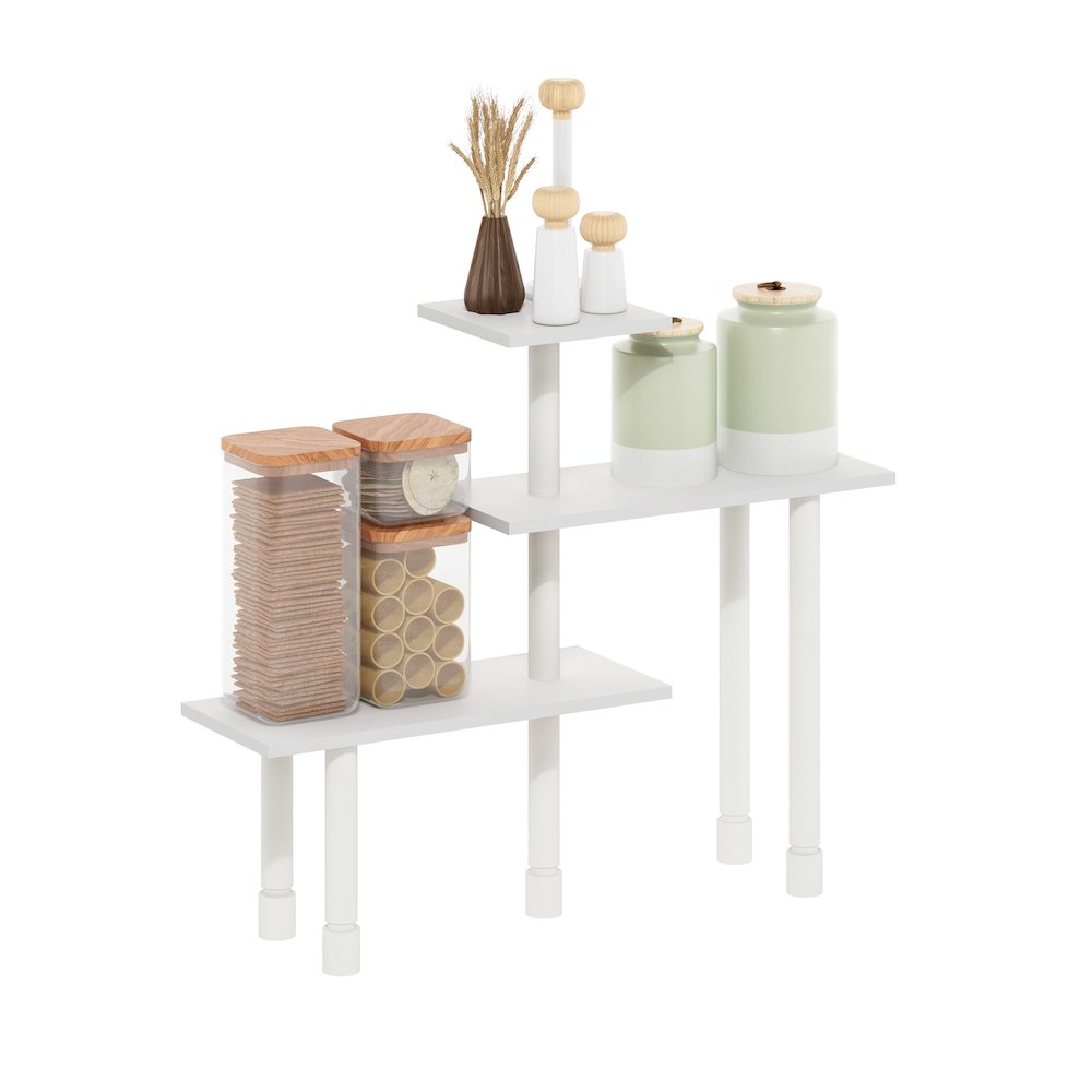TURN-N-TUBE Corner Shelf, 3-Tier Countertop Corner Organizer. Picture 6