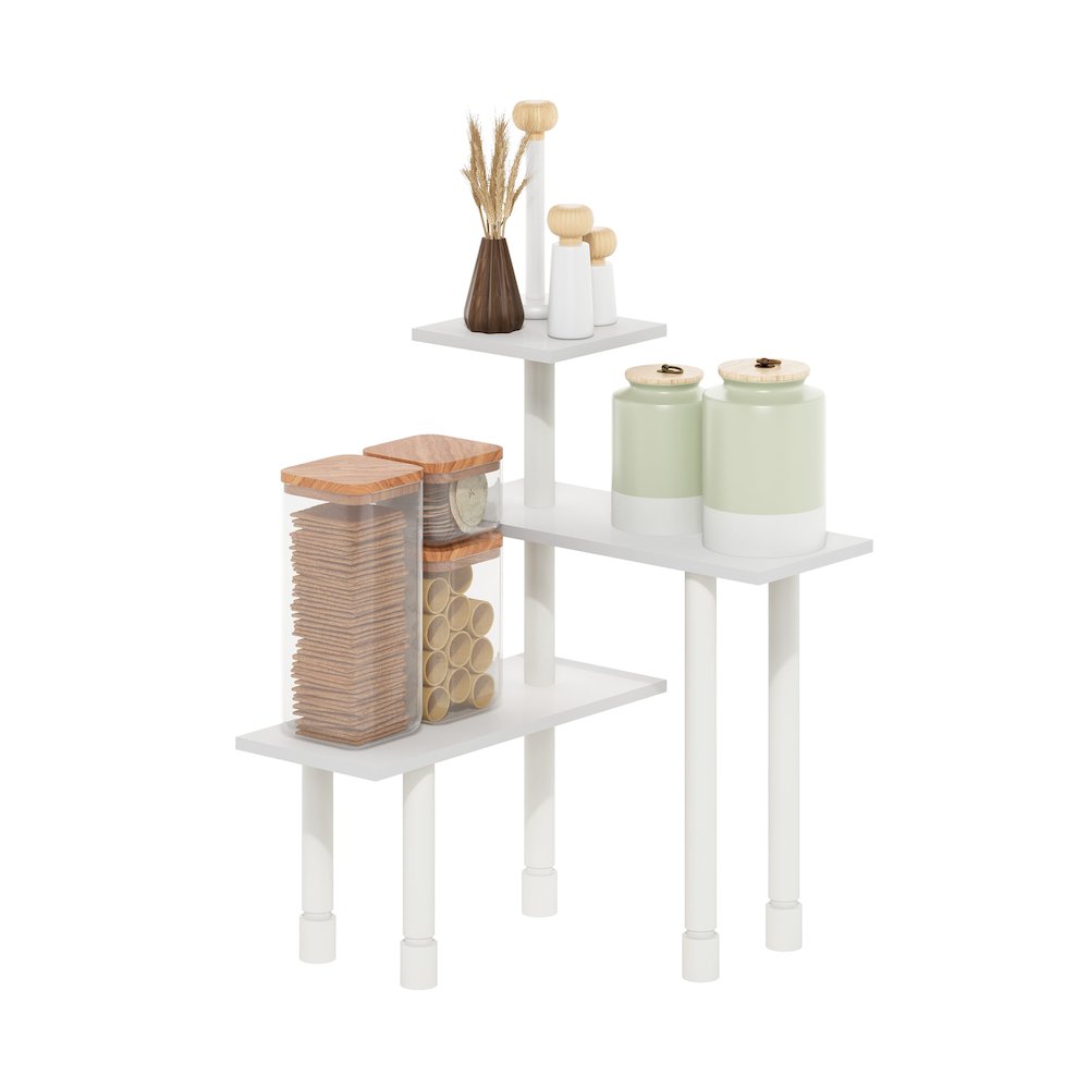 TURN-N-TUBE Corner Shelf, 3-Tier Countertop Corner Organizer. Picture 2