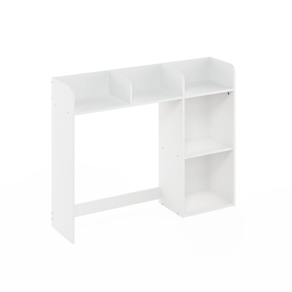 BASIC Desk Shelf, 5-Shelf Desktop Hutch, White. Picture 1