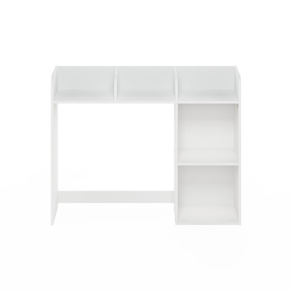 BASIC Desk Shelf, 5-Shelf Desktop Hutch, White. Picture 3