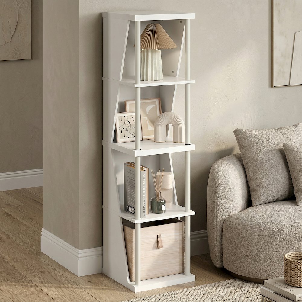 FLEXI Storage Shelf, 4-Cube Corner Shelf, Book Shelf. Picture 2