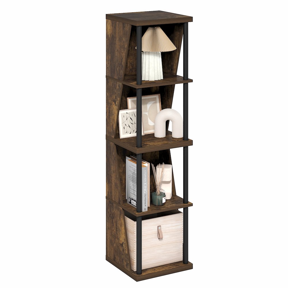 FLEXI Storage Shelf, 4-Cube Corner Shelf, Book Shelf. Picture 4