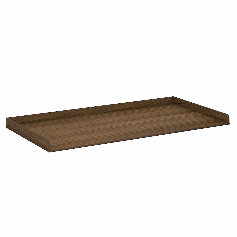 Washer Dryer Countertop, Washer and Dryer Topper, with Edge Rails, Modern Walnut. Picture 5