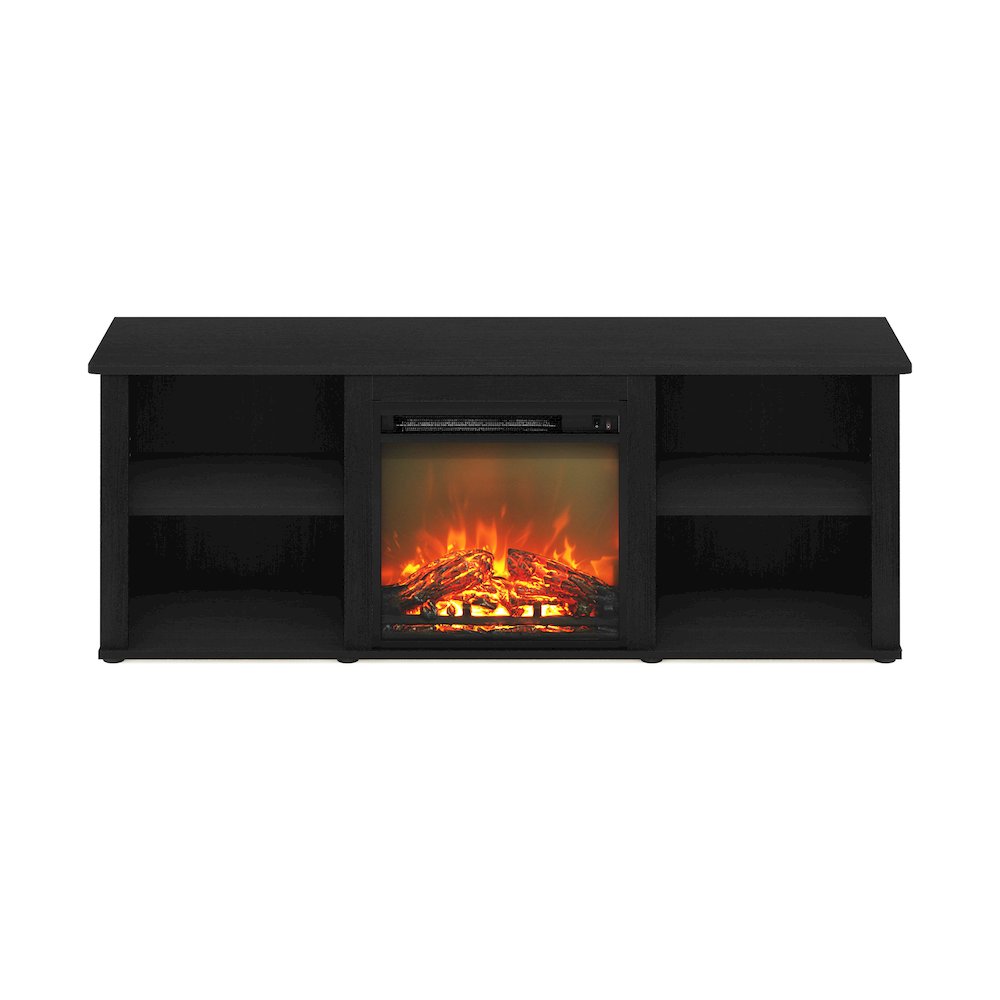 TV Console for TV up to 60 Inch with Fireplace, Dark Americano. Picture 3