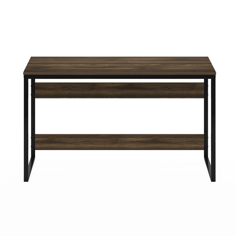 MORETTI Computer Desk, Gaming Desk, Office Desk, 52 Width, Brown Walnut. Picture 2