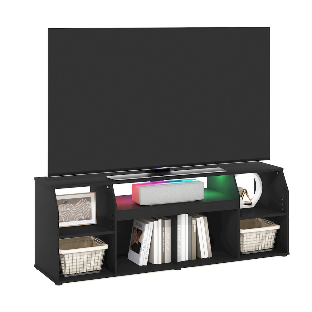 Large Entertainment Center, TV Console for TV up to 65 Inch, Dark Americano. Picture 4