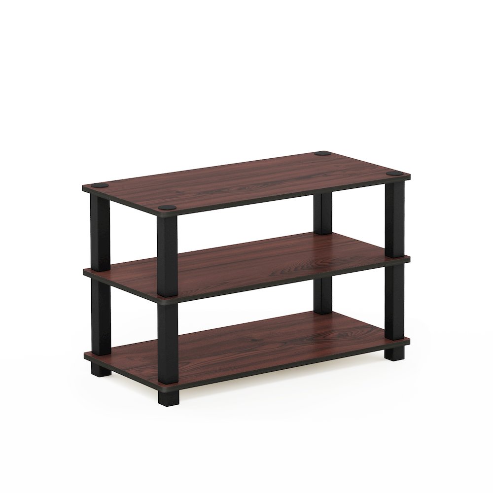 3-Tier Shoe Organizer, Shoe Storage, Cherry Oak. Picture 1