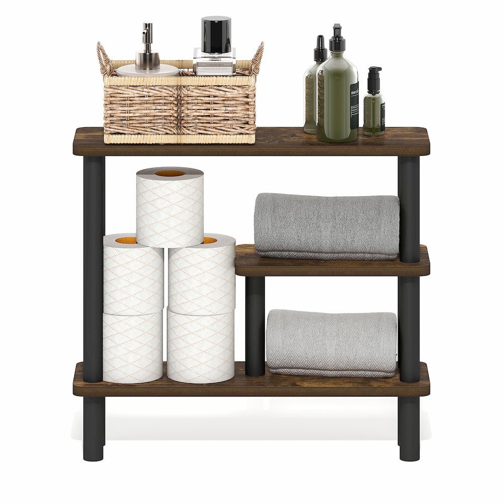 TURN-N-TUBE Bathroom Storage Shelf, 3-Tier Toolless Narrow Storage Rack. Picture 5