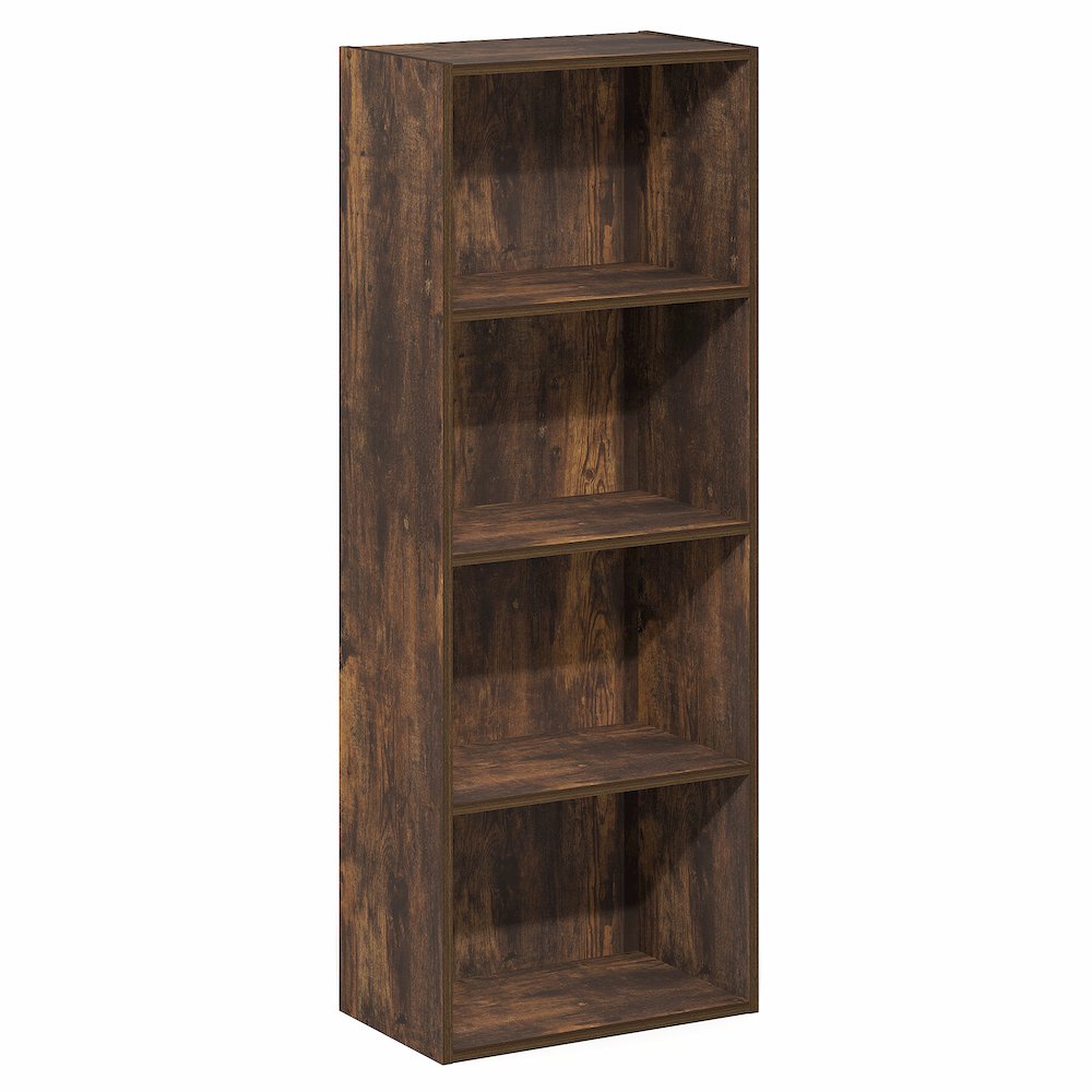 LUDER Book Shelf, 4-Tier Bookshelf, Bookcase with Open Shelf, 9.3 x 15.6 x 41.7. Picture 1