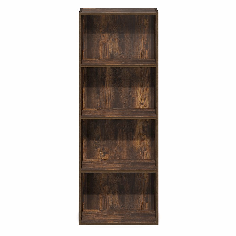 LUDER Book Shelf, 4-Tier Bookshelf, Bookcase with Open Shelf, 9.3 x 15.6 x 41.7. Picture 3