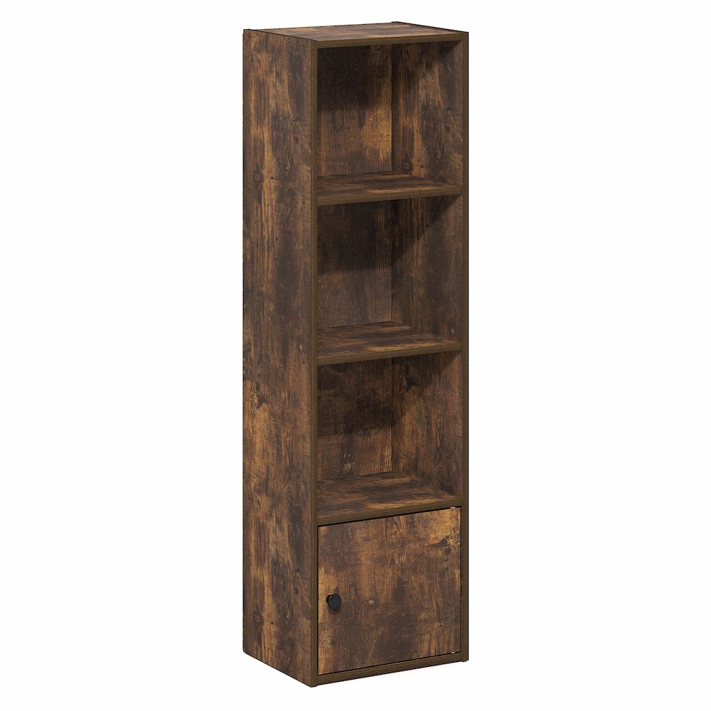 LUDER Book Shelf, 4-Tier Bookshelf with Open Shelf, 9.3 x 12 x 41.8. Picture 1