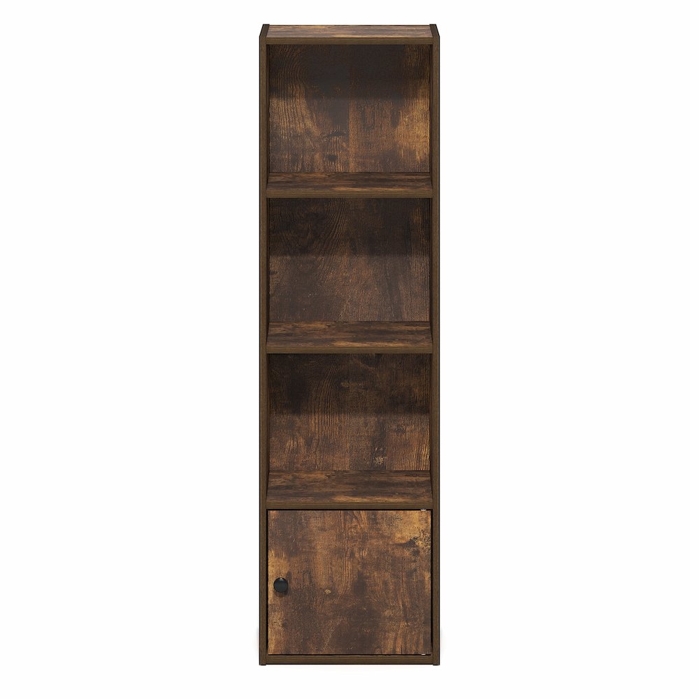 LUDER Book Shelf, 4-Tier Bookshelf with Open Shelf, 9.3 x 12 x 41.8. Picture 5