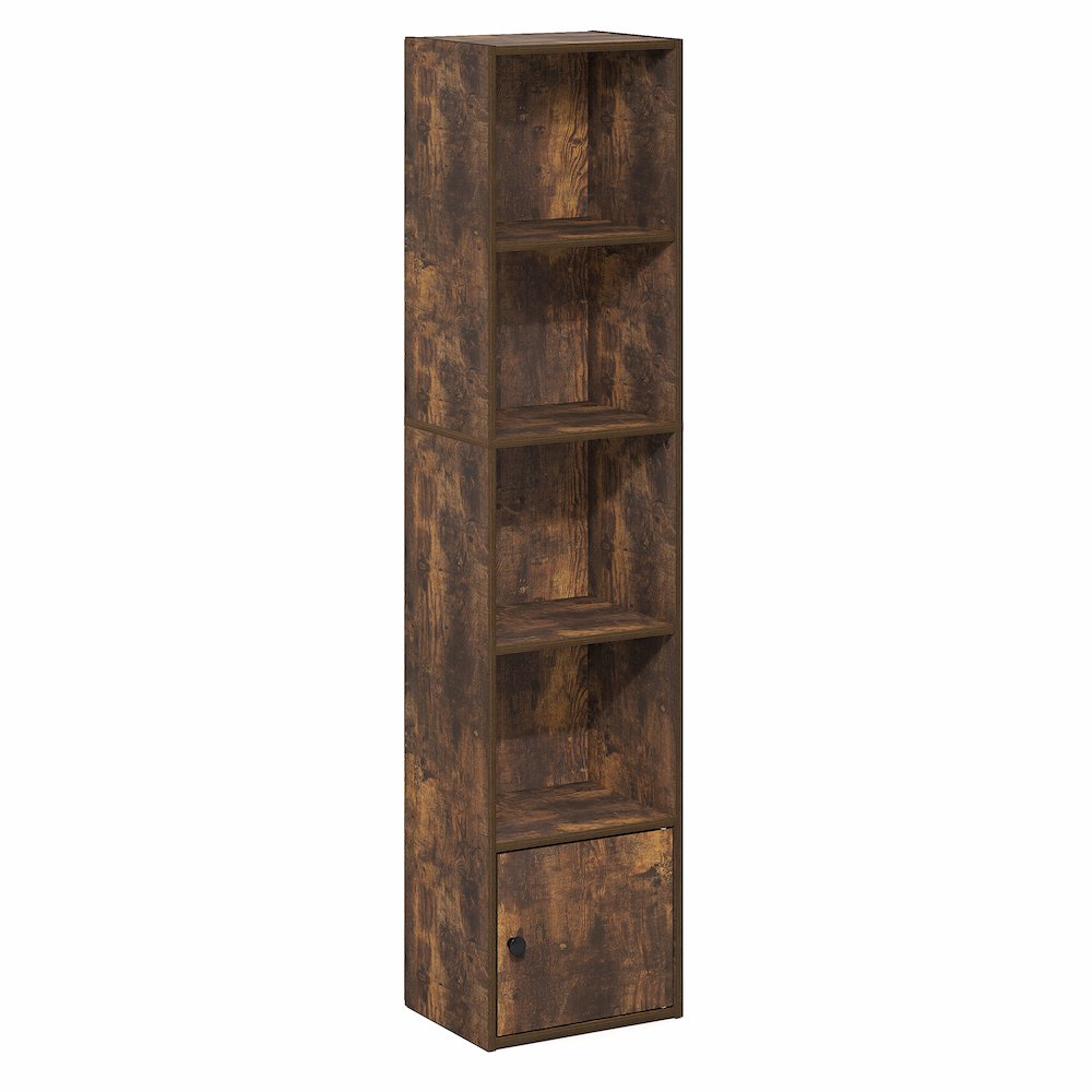 LUDER Book Shelf, 5-Tier Bookshelf with Open Shelf, 9.3 x 12 x 52. Picture 1