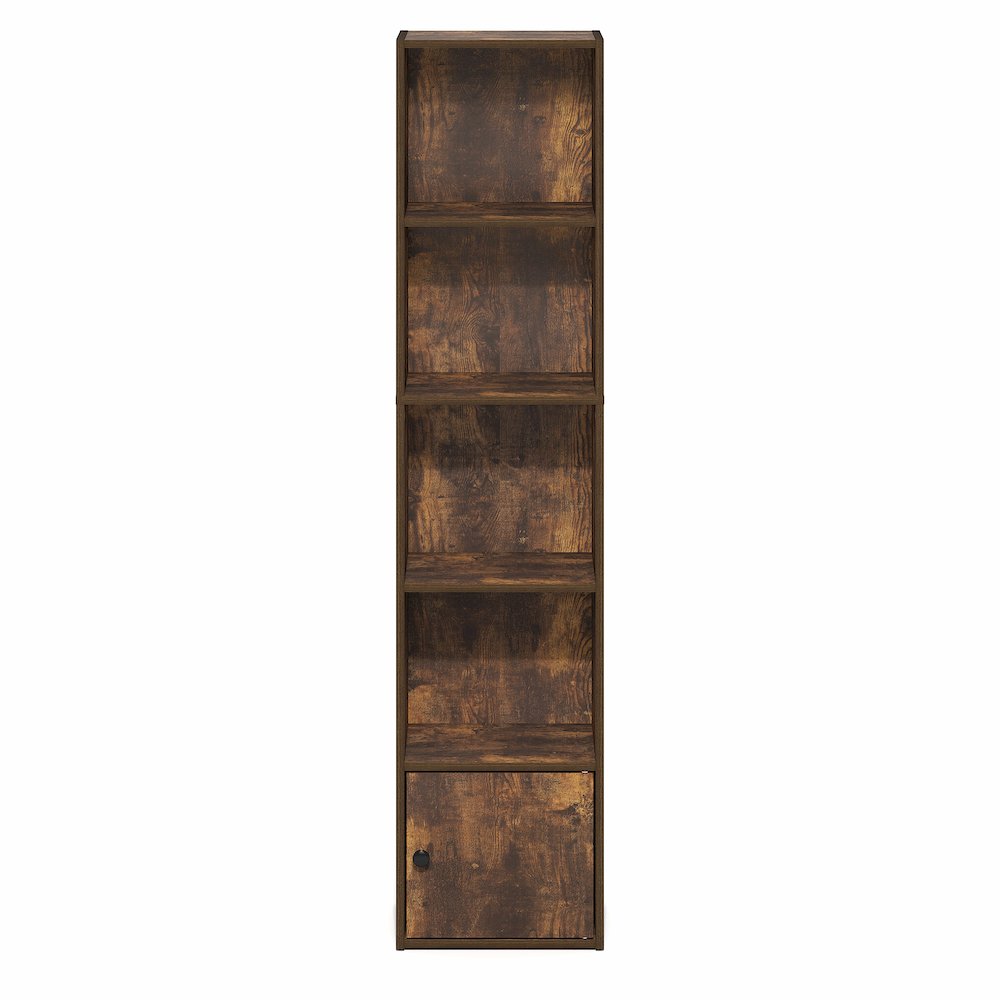 LUDER Book Shelf, 5-Tier Bookshelf with Open Shelf, 9.3 x 12 x 52. Picture 5