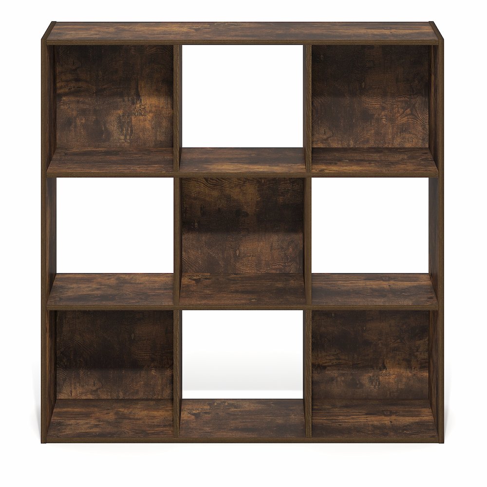 PELLI Book Shelf, 9-Cube Bookshelf, 3x3 Cube Storage Organizer Bookcase. Picture 3