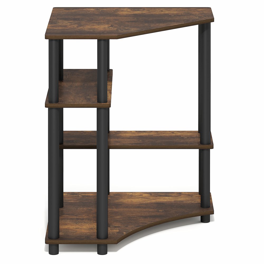 TURN-N-TUBE Desk, Corner Gaming Desk with Storage Shelves. Picture 3