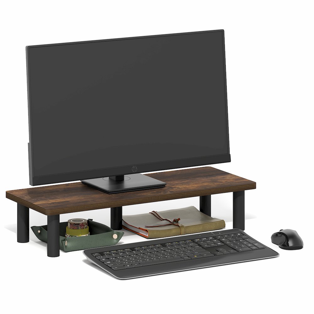 TURN-N-TUBE Monitor Stand Riser, 23.6" Rectangle Monitor Riser. Picture 2