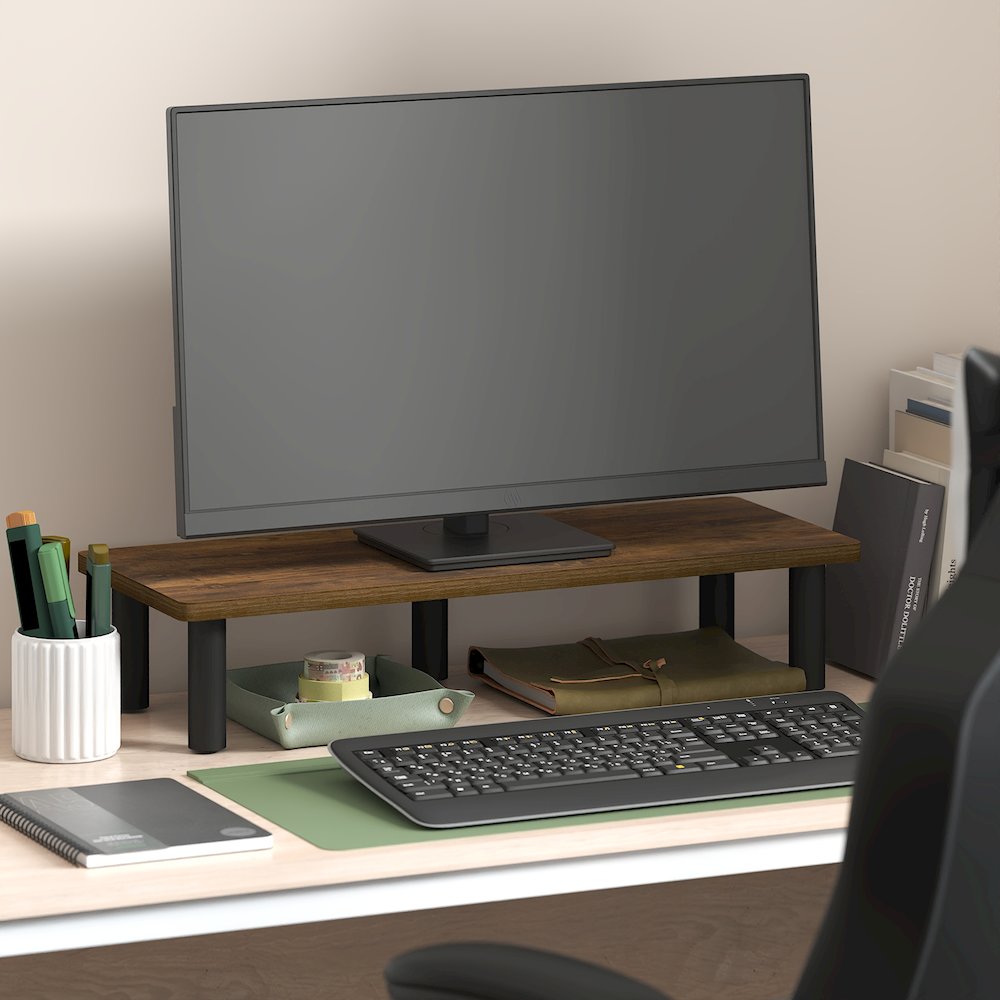 TURN-N-TUBE Monitor Stand Riser, 23.6" Rectangle Monitor Riser. Picture 3