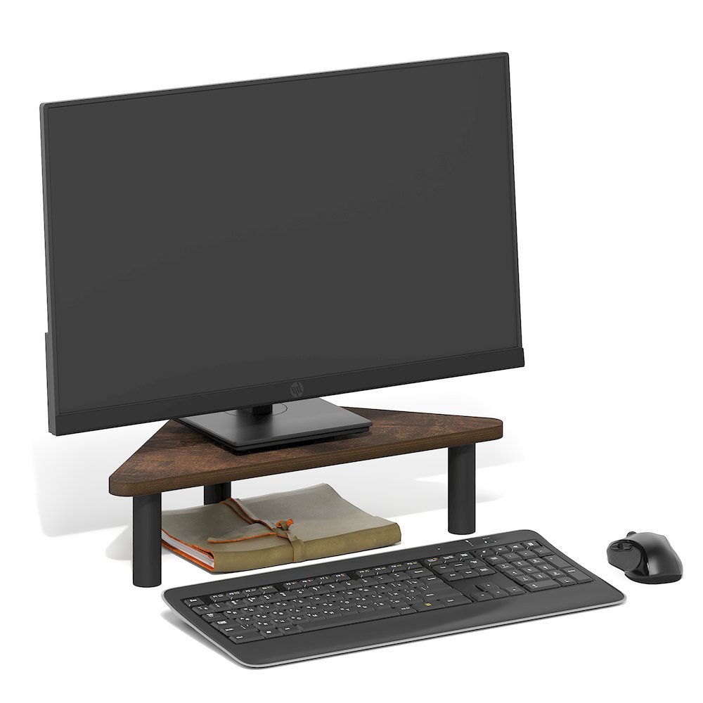 TURN-N-TUBE Monitor Stand Riser, 19.6 Wide Triangle Corner Monitor Riser. Picture 5