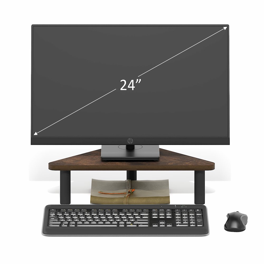 TURN-N-TUBE Monitor Stand Riser, 19.6 Wide Triangle Corner Monitor Riser. Picture 6