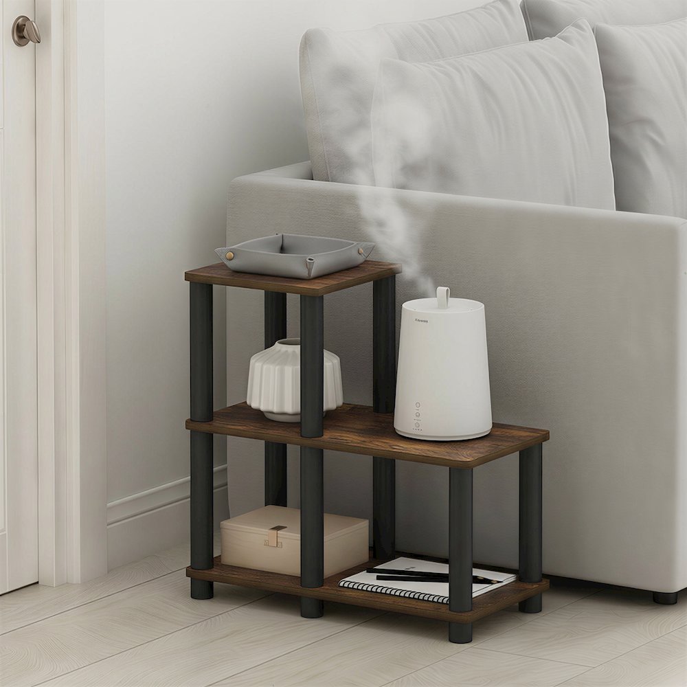 TURN-N-TUBE Storage Shelves, 3-Tier Ladder Book Shelf with Open Frame Design. Picture 5