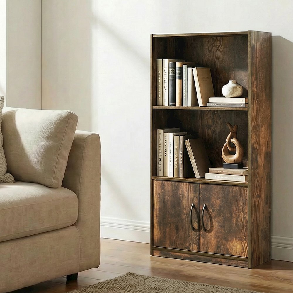 GRUEN Book Shelf, 3-Tier Bookshelf, 9.3 x 21.8 x 39.5. Picture 6