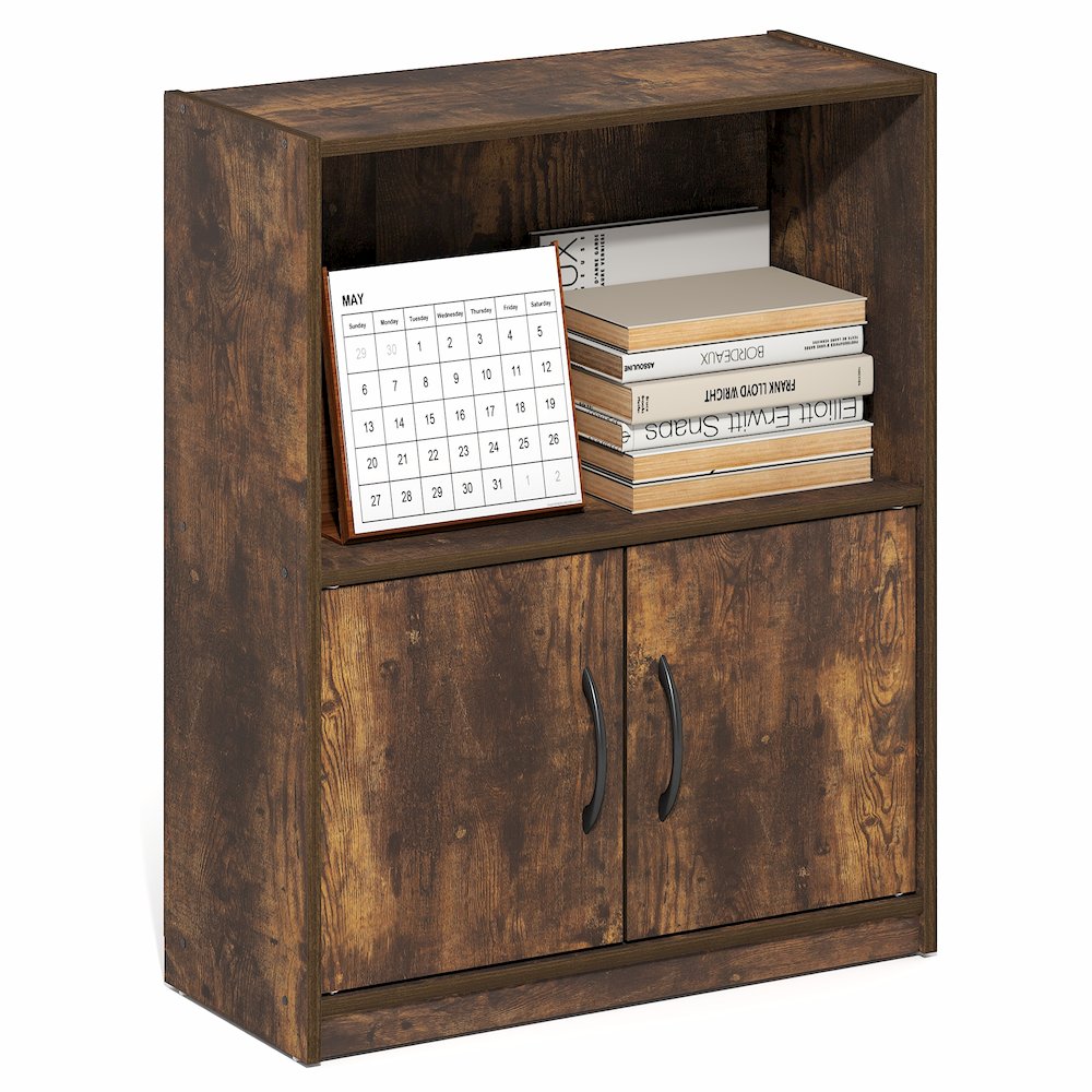 GRUEN Book Shelf, 2-Tier Small Bookshelf, 9.3 x 21.8 x 27. Picture 5