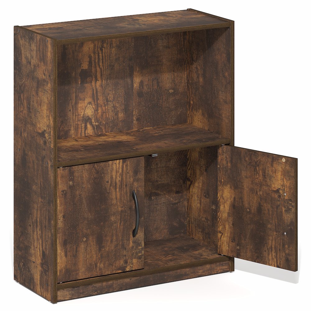 GRUEN Book Shelf, 2-Tier Small Bookshelf, 9.3 x 21.8 x 27. Picture 4