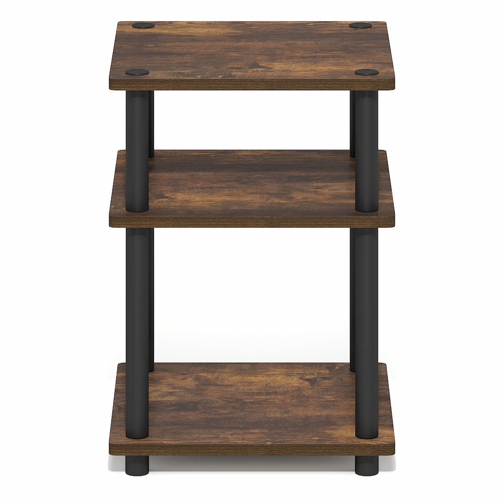 TURN-N-TUBE Side Table, 3-Tier Square Modern End Table, Night Stand. Picture 3