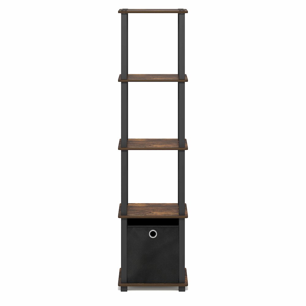 TURN-N-TUBE Book Shelf, 5-Tier Square Open Frame Display Shelf, Shelving Unit. Picture 3