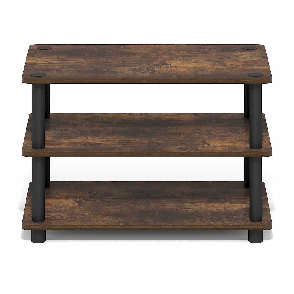 TURN-N-TUBE TV Stand, 3-Tier Corner Entertainment Center with Open Shelves. Picture 3